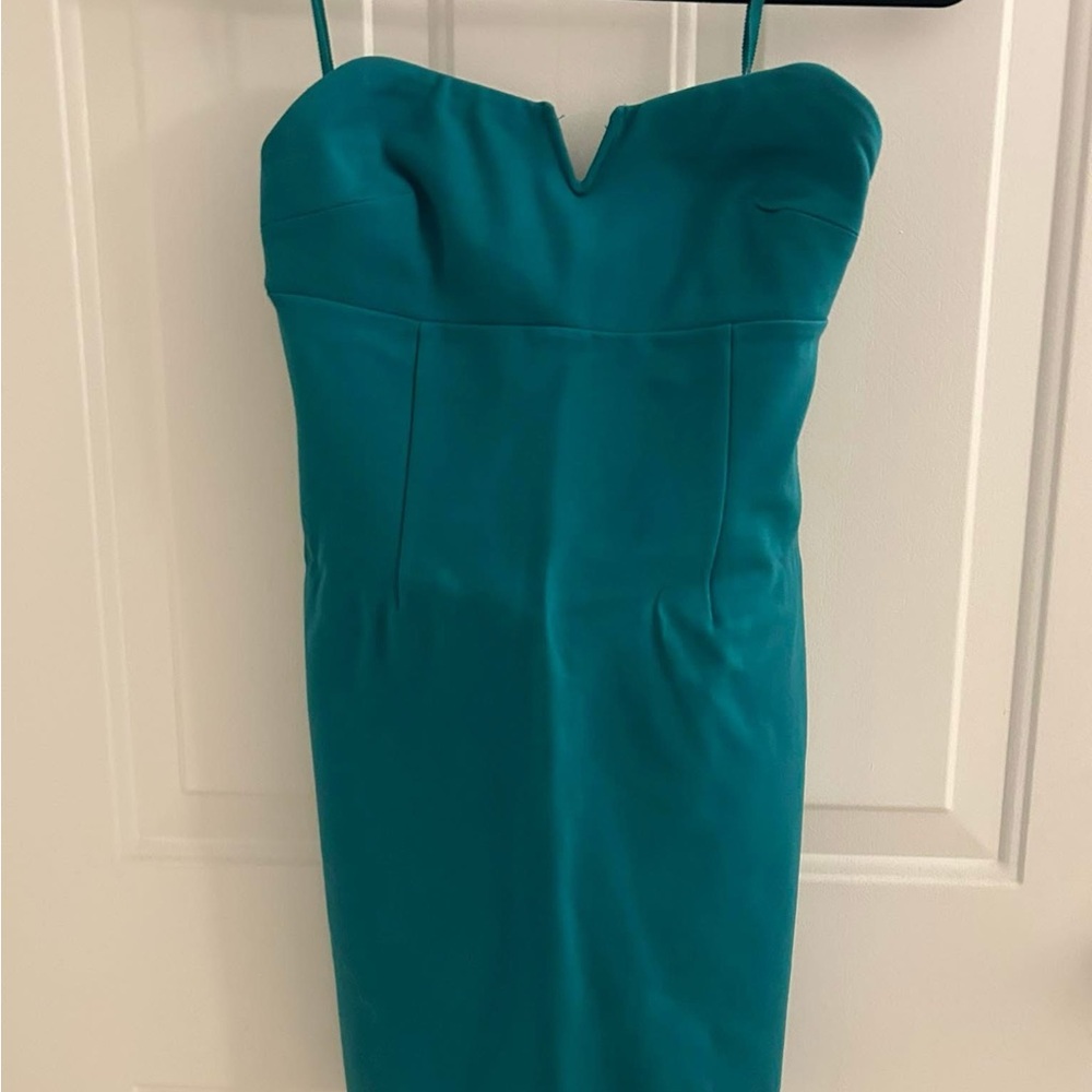 Urban Outfitters Teal Blue Sheath Dress Sweetheart Neckline